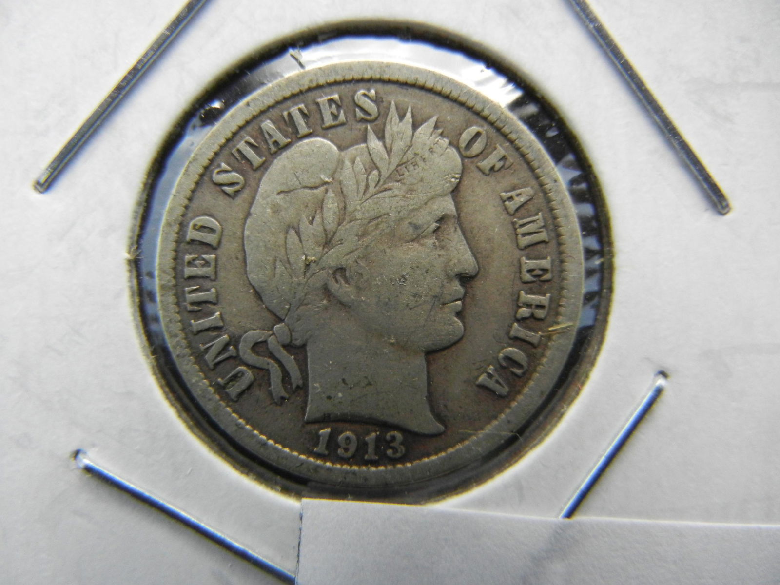 1913 Barber Dime Strong Details (1 of 3)