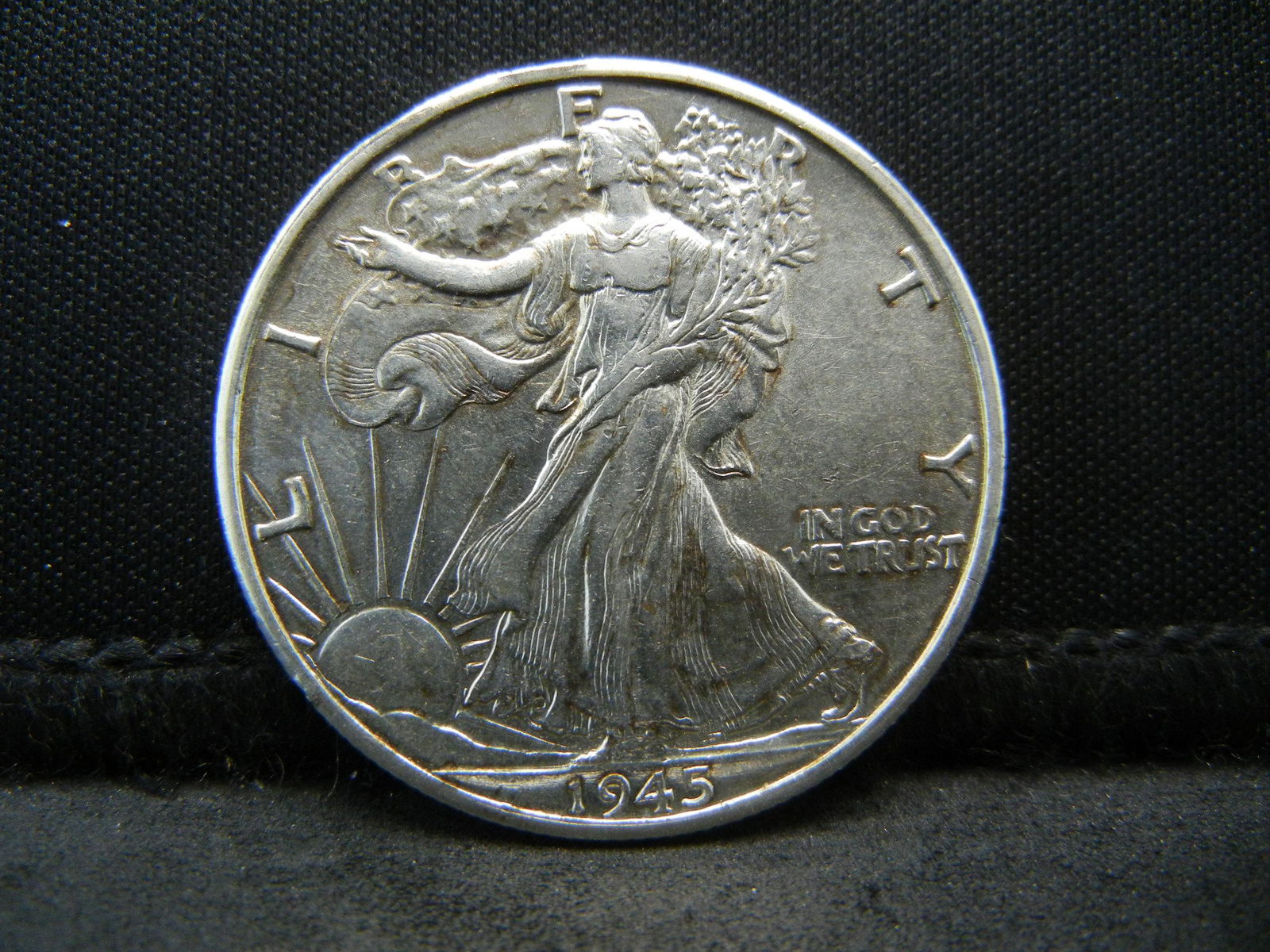 1945 D Walking Liberty Half Dollar Higher Grade (1 of 2)