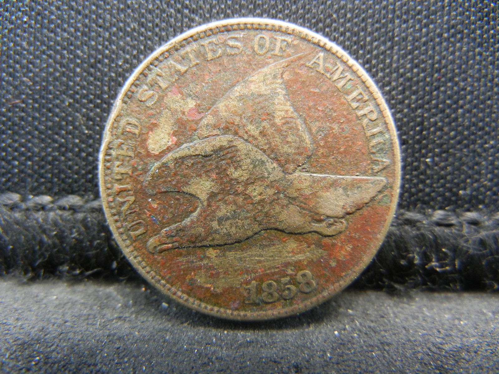 1858 Large Letters Flying Eagle Cent (1 of 2)