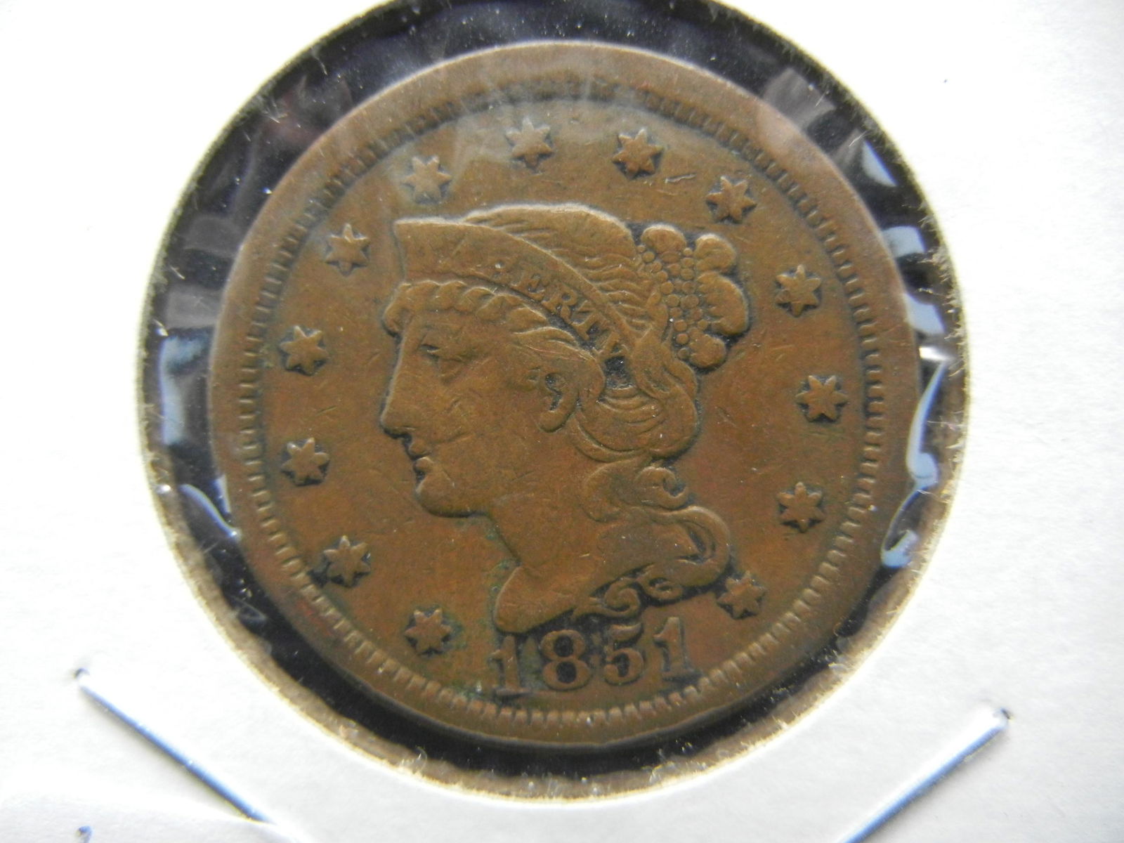 1851 US Large Cent. Very Fine. (1 of 3)