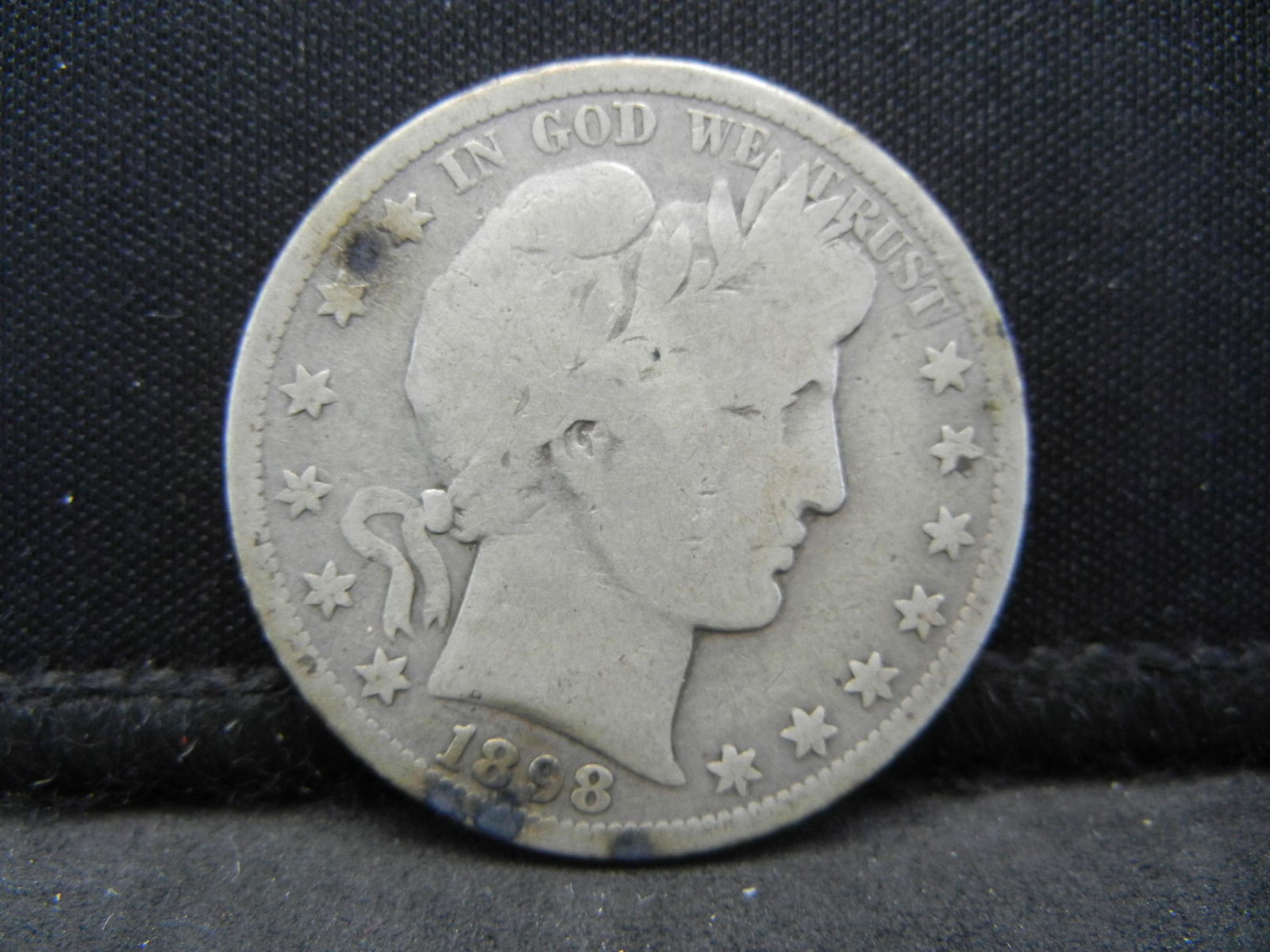 1898-S Semi-Key Date Barber Half Dollar. (1 of 2)