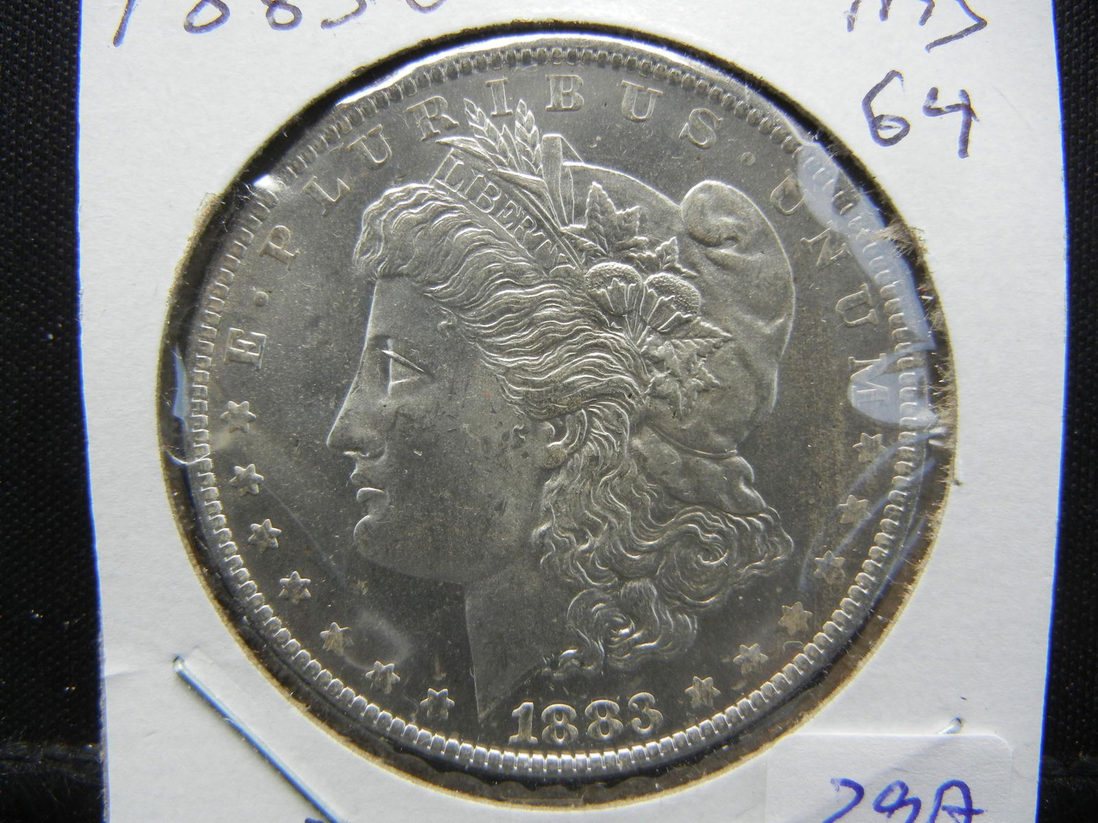 1883-O Morgan Dollar.  MS 64.  Proof-like. (1 of 3)