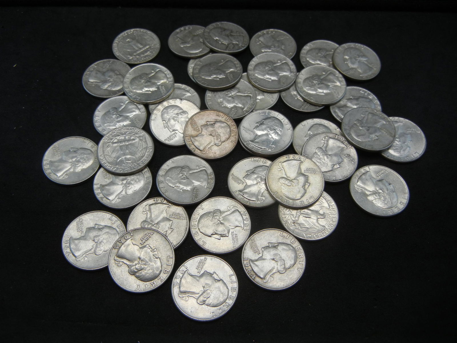 (40) 1964 Washington Quarters (1 of 4)