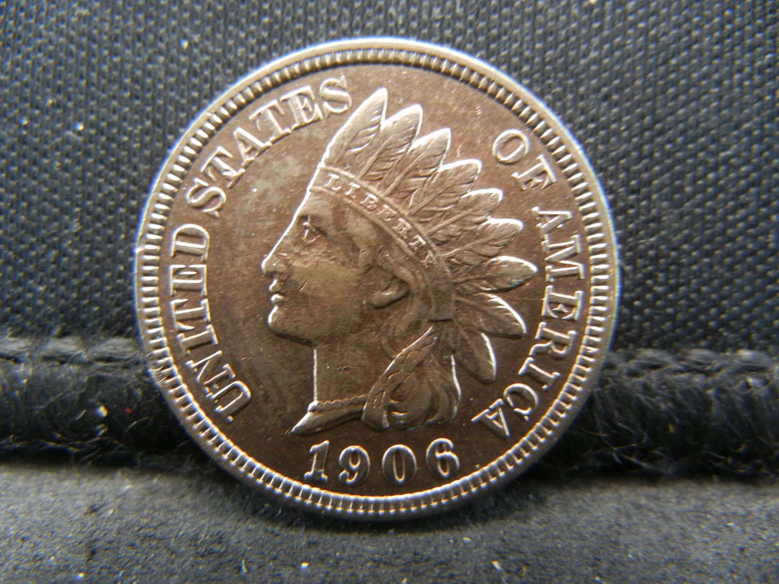 1906 Red-Brown Indian Head Cent (1 of 2)