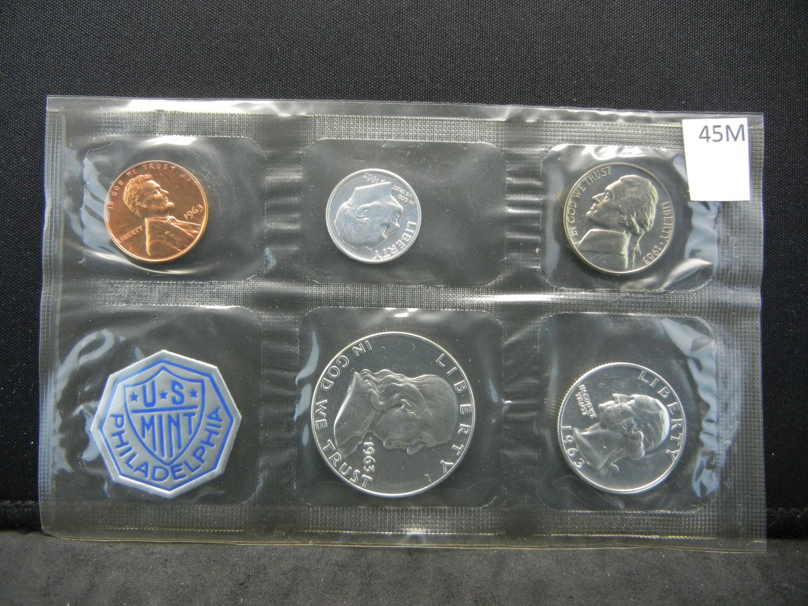 1963 United States 5-Coin Proof Set With Original (1 of 2)