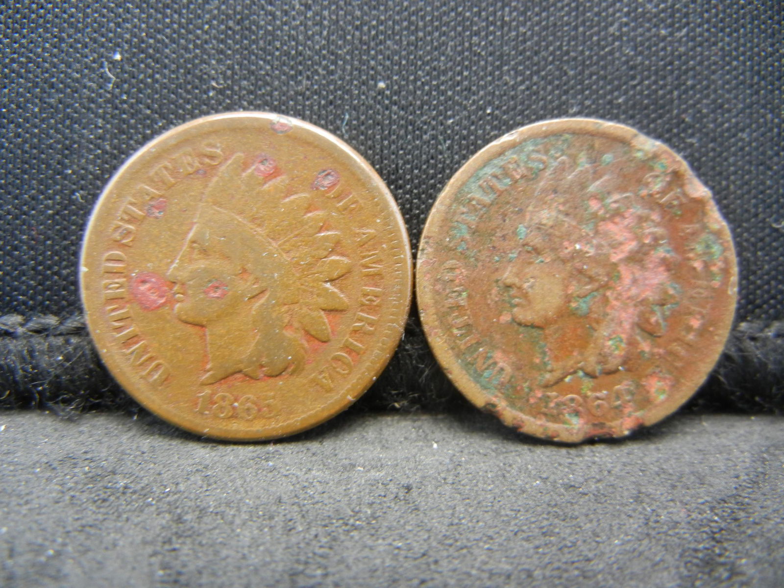 1864 & 1865 Semi-Key Date Indian Head Cents. (1 of 2)