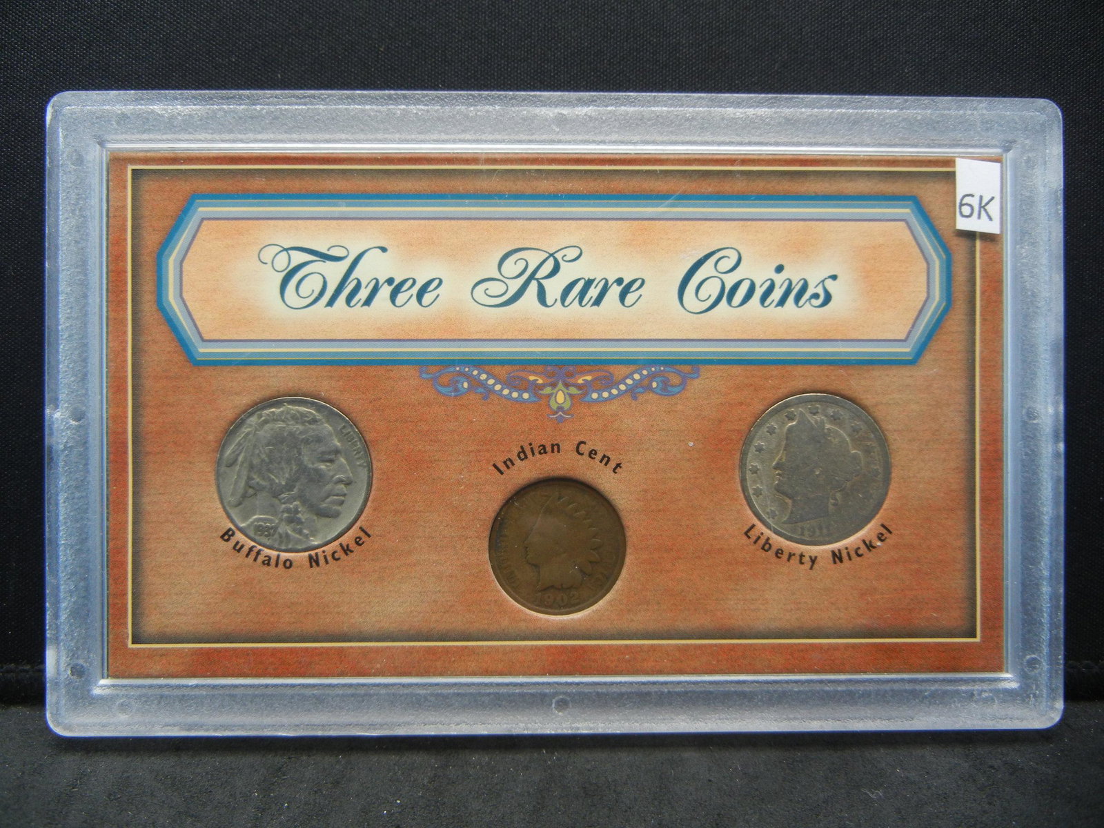 Historical "Three Rare Coins" Set With Certificate of (1 of 2)