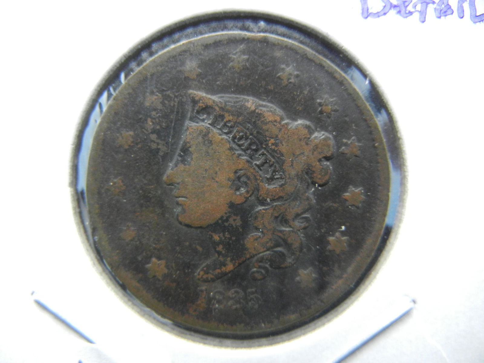 1835 US Large Cent. Very Good detail. (1 of 3)