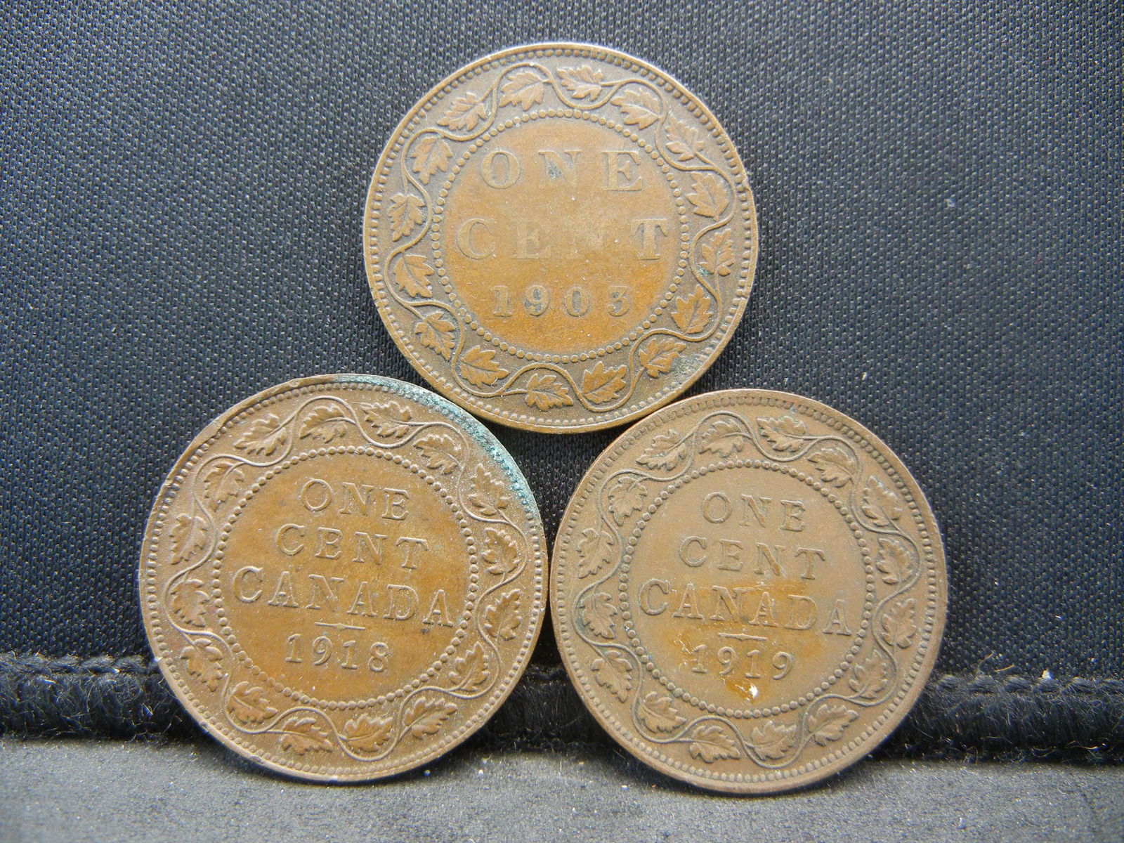 1903 1918 1919 Canadian Large Cents. (1 of 2)