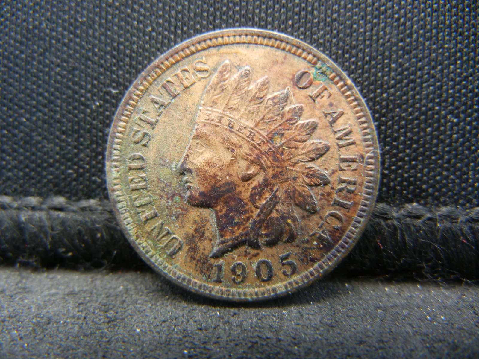 1905 Indian Head Cent, Full Bold Liberty, 4 Diamonds. (1 of 2)