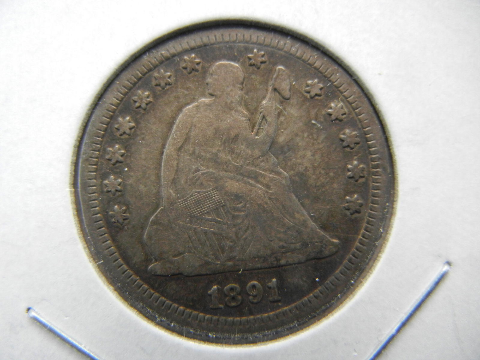 1891-S Seated Quarter.  Original Very Fine. (1 of 3)