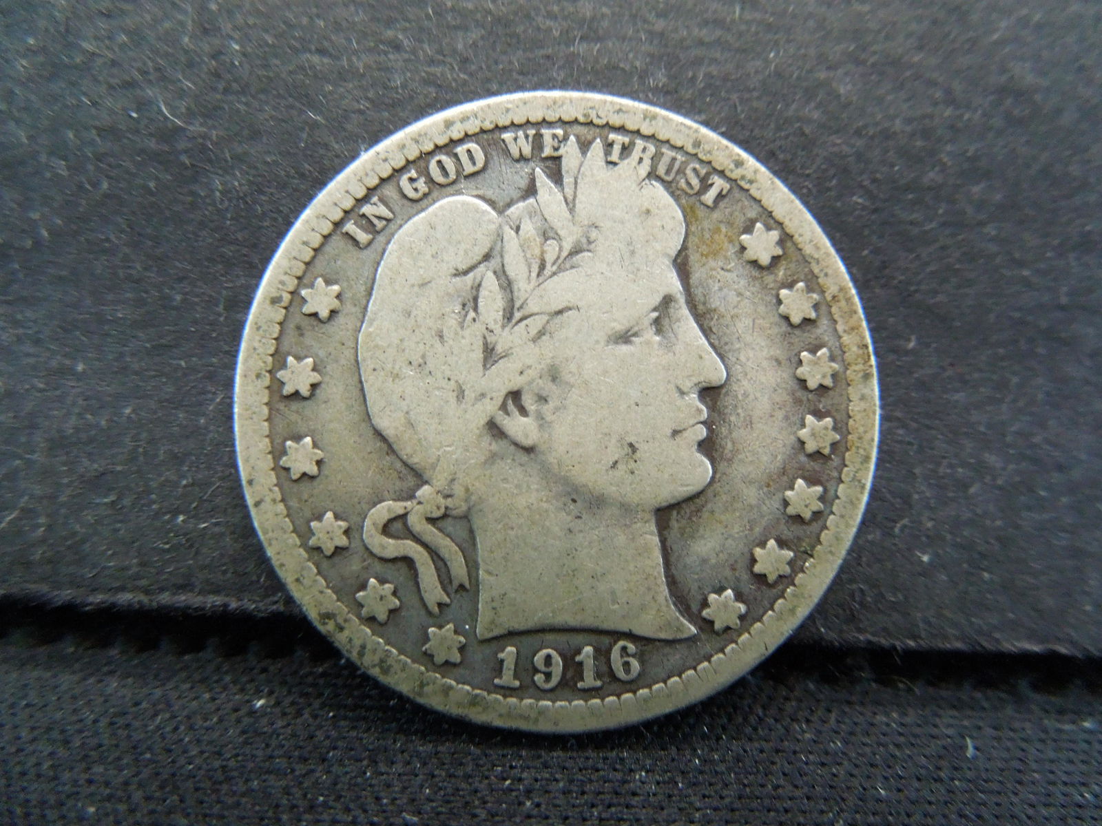 1916-D Barber Quarter - 90% Silver (1 of 2)