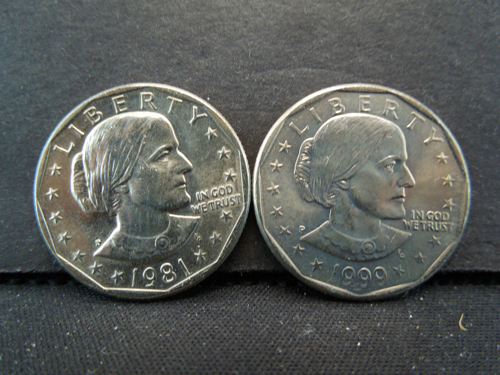 1981, 1999 Susan B Anthony Dollars (1 of 2)