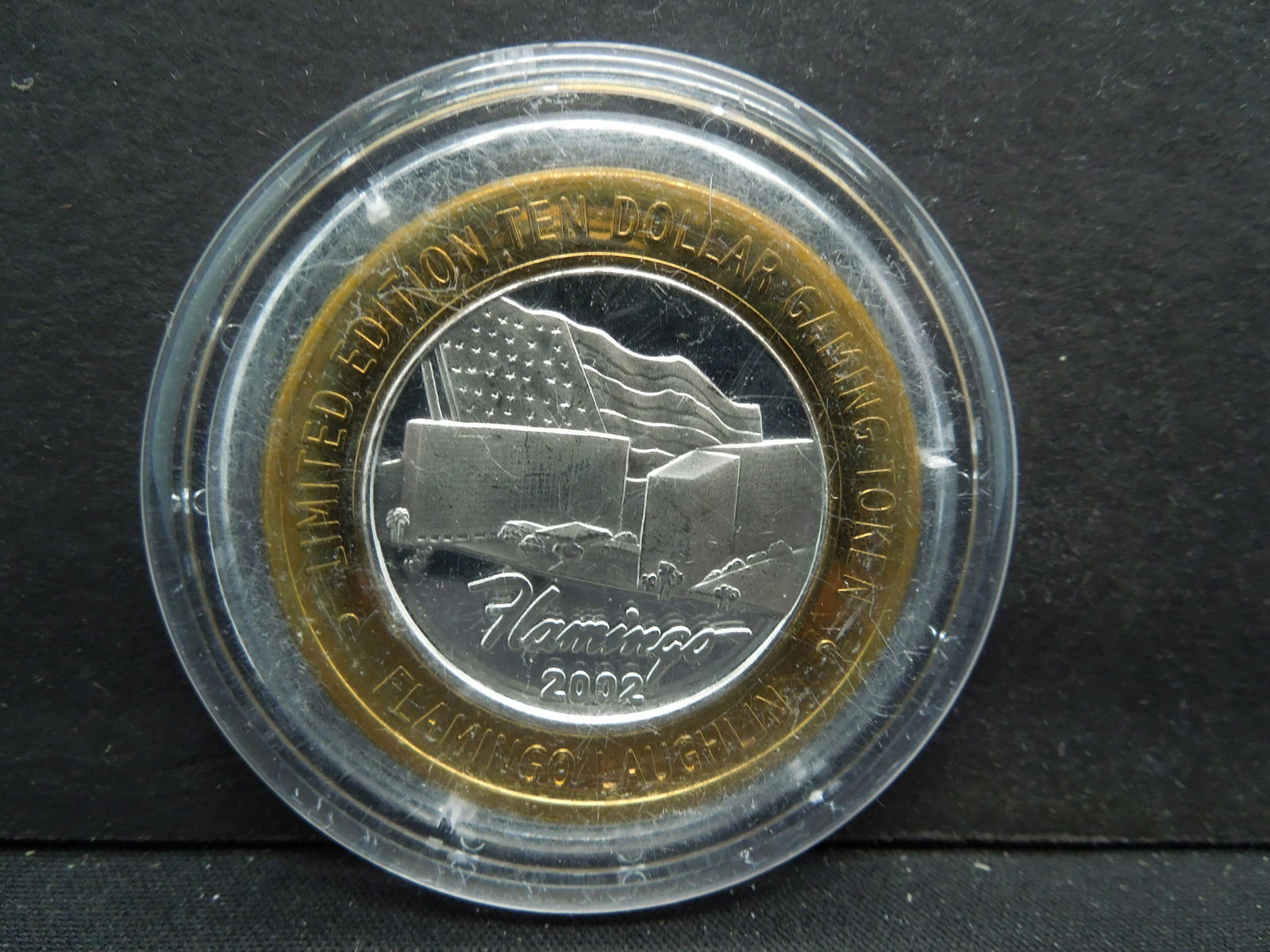 American Flag Casino $10. 999 silver. (1 of 2)