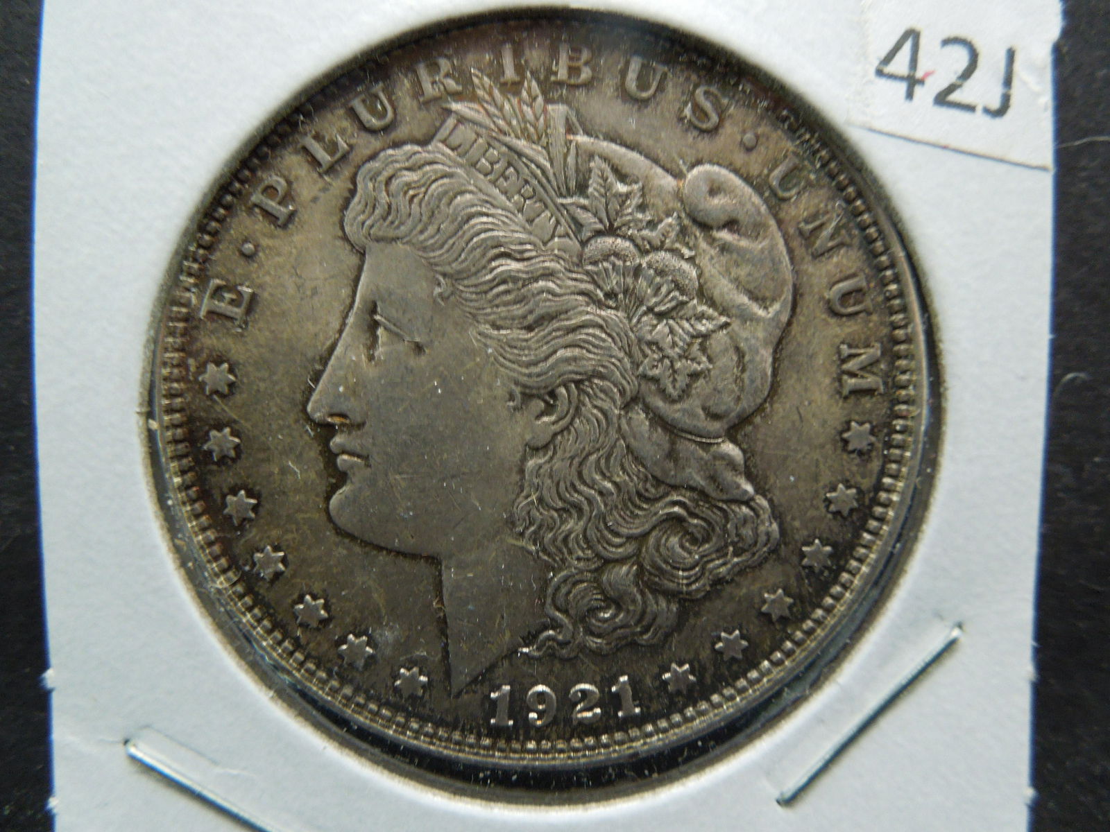 1921 Uncirculated Toned Morgan Dollar: 1921 Uncirculated Toned Morgan Dollar