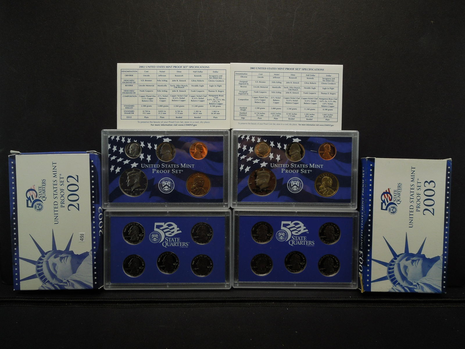 2002, 2003 Proof sets (1 of 15)