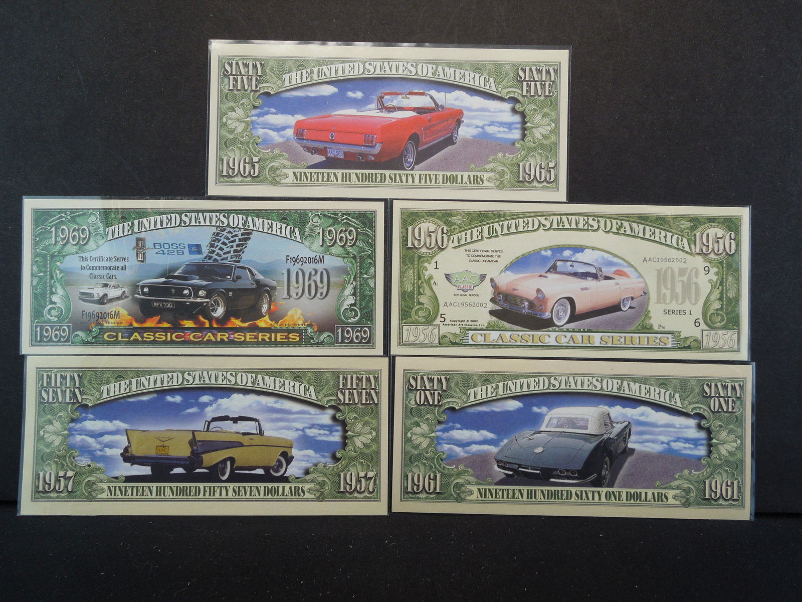 (5) MUSCLE CARS (57' CHEVY/1965 MUSTANG/69' BOSS (1 of 7)