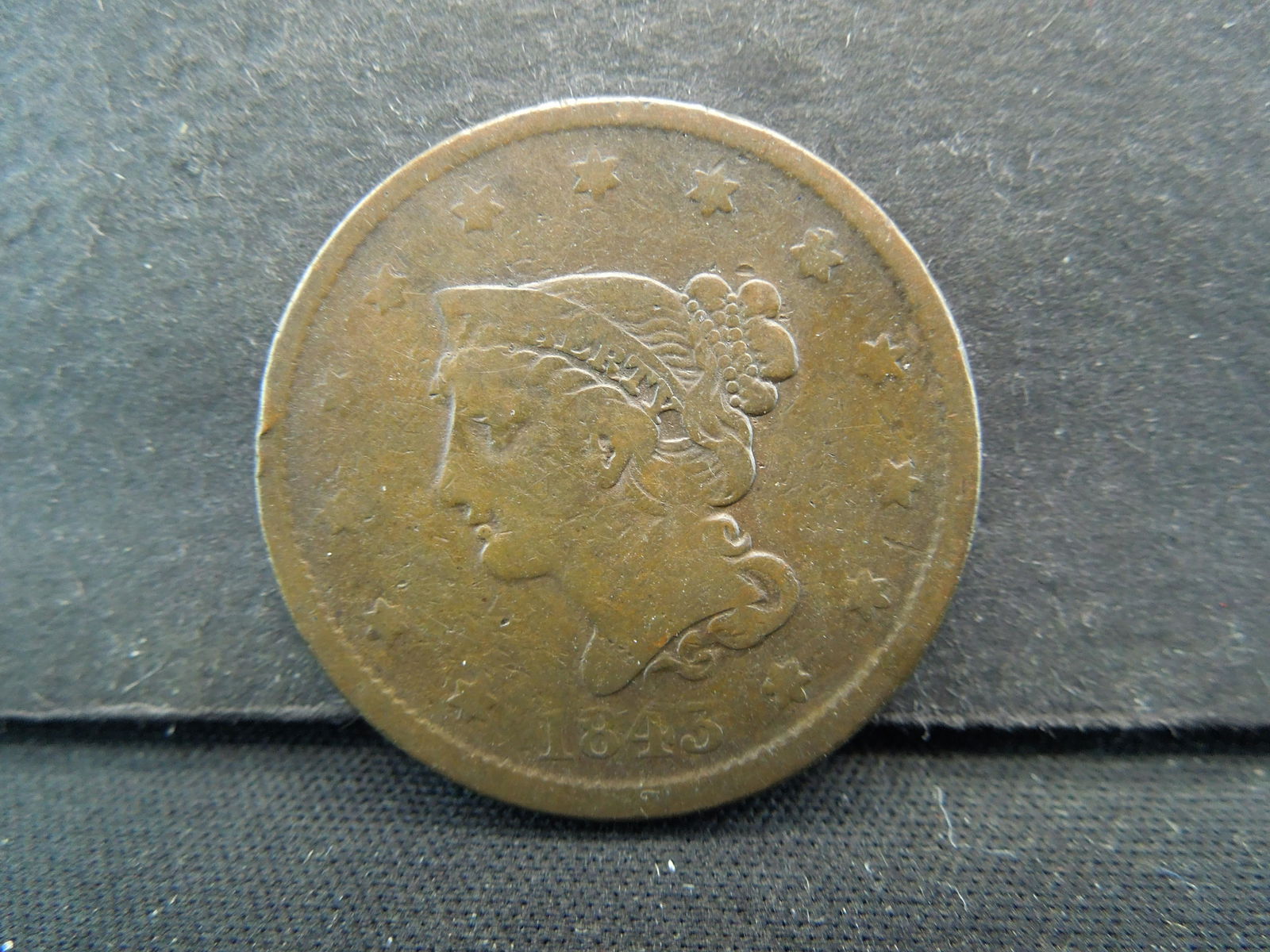 1843 Large Cent (1 of 2)