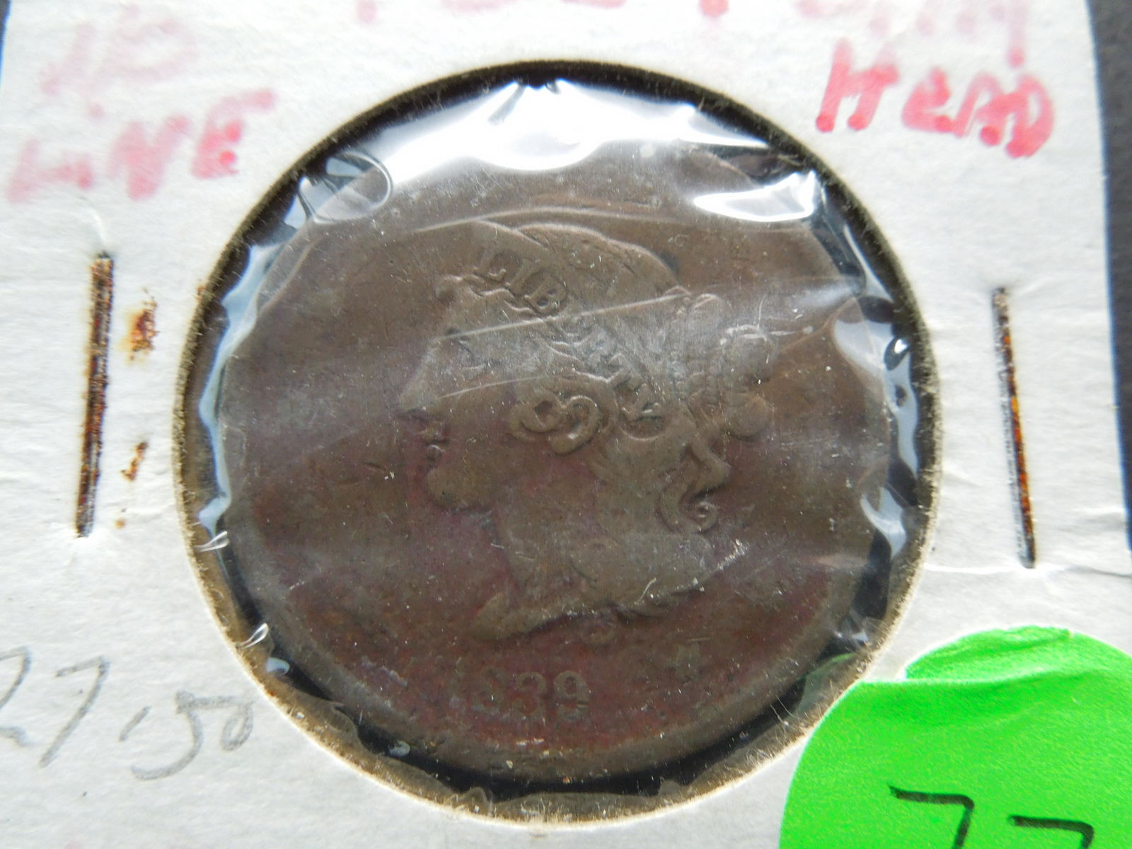 1839 US Large Cent (1 of 3)