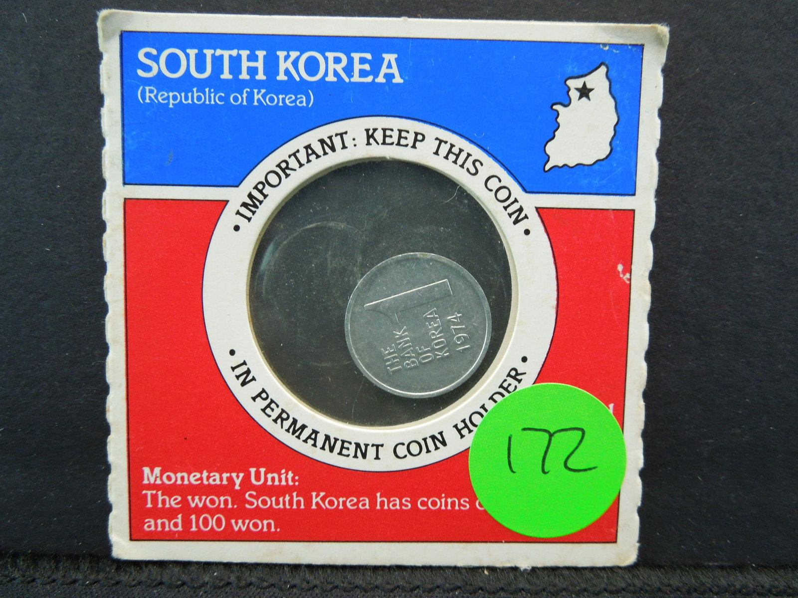 1974 South Korea 1 Won: 1974 South Korea 1 Won
