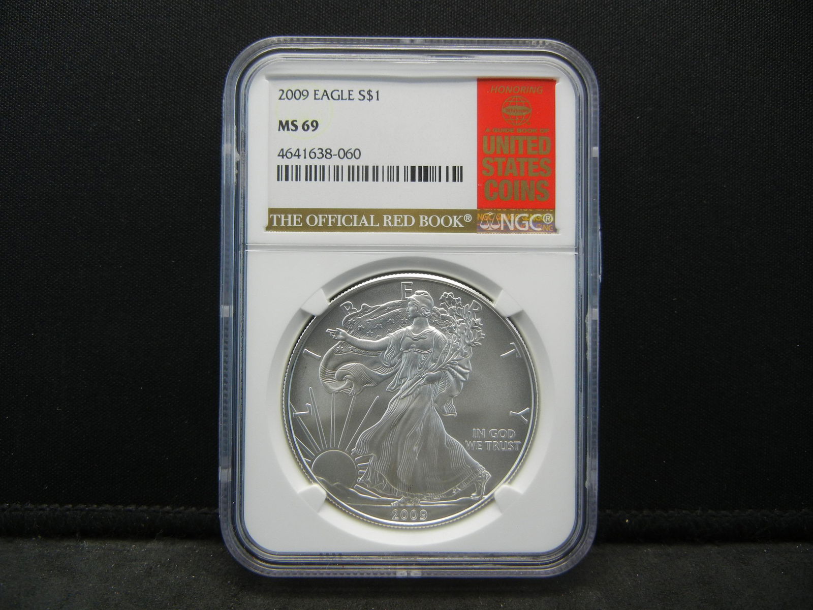 2009 Silver American Eagle Red Book Label NGC MS69 (1 of 4)