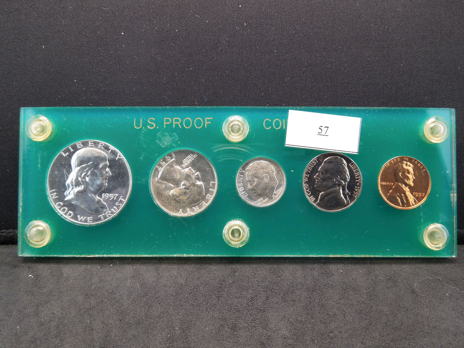 1957 Proof Set In Plastic Nice (1 of 2)