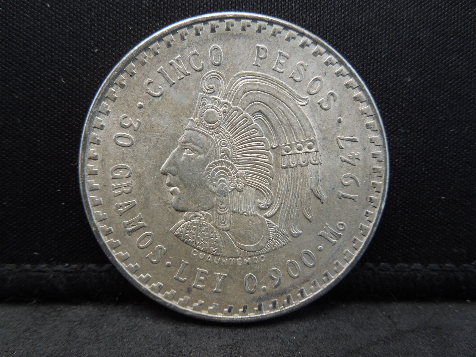 1947 Mexico Silver Cinco Pesos (1 of 2)