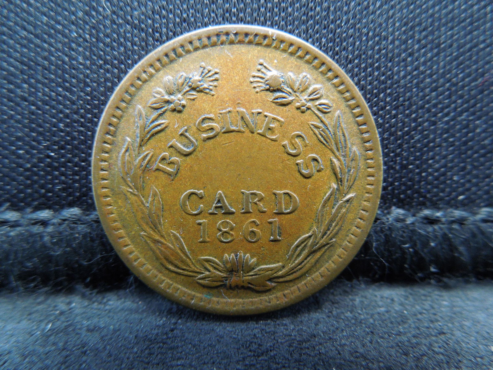 1861 Civil War Token Waterloo NY Nice (1 of 2)