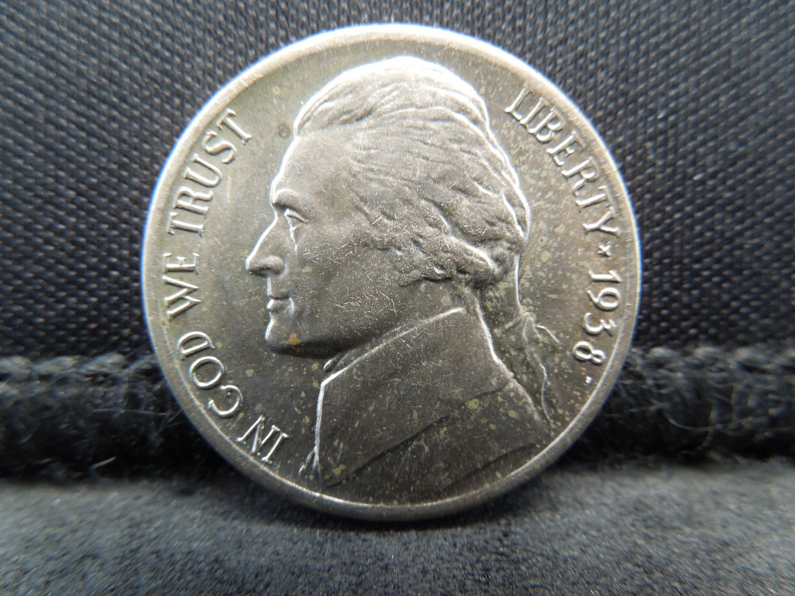 High Grade 1938 D Jefferson Nickel (1 of 2)