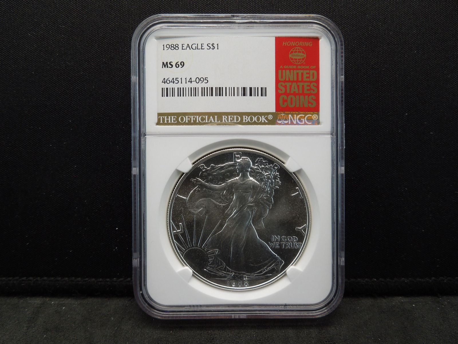 1988 American Silver Eagle Red Book Label NGC MS69 (1 of 4)