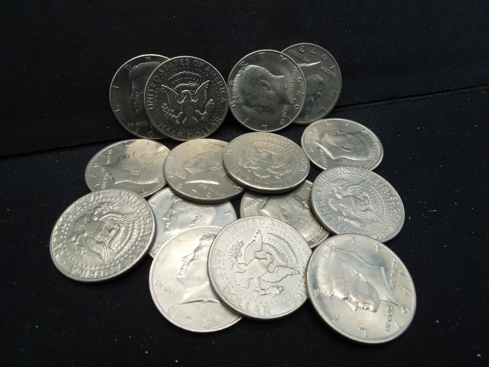 (15) Various Date Kennedy Half Dollars (1 of 4)