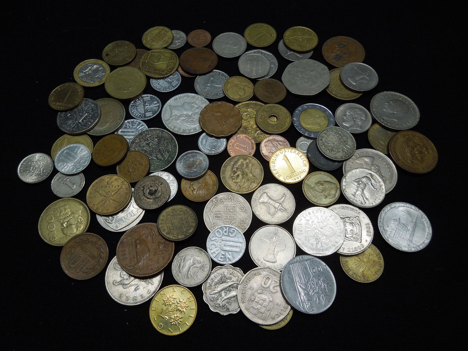 (1) pound foreign coins. (1 of 4)