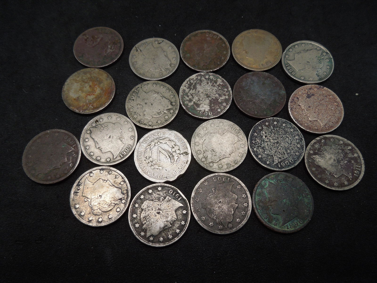 20 Liberty Nickels (Dark) (1 of 3)