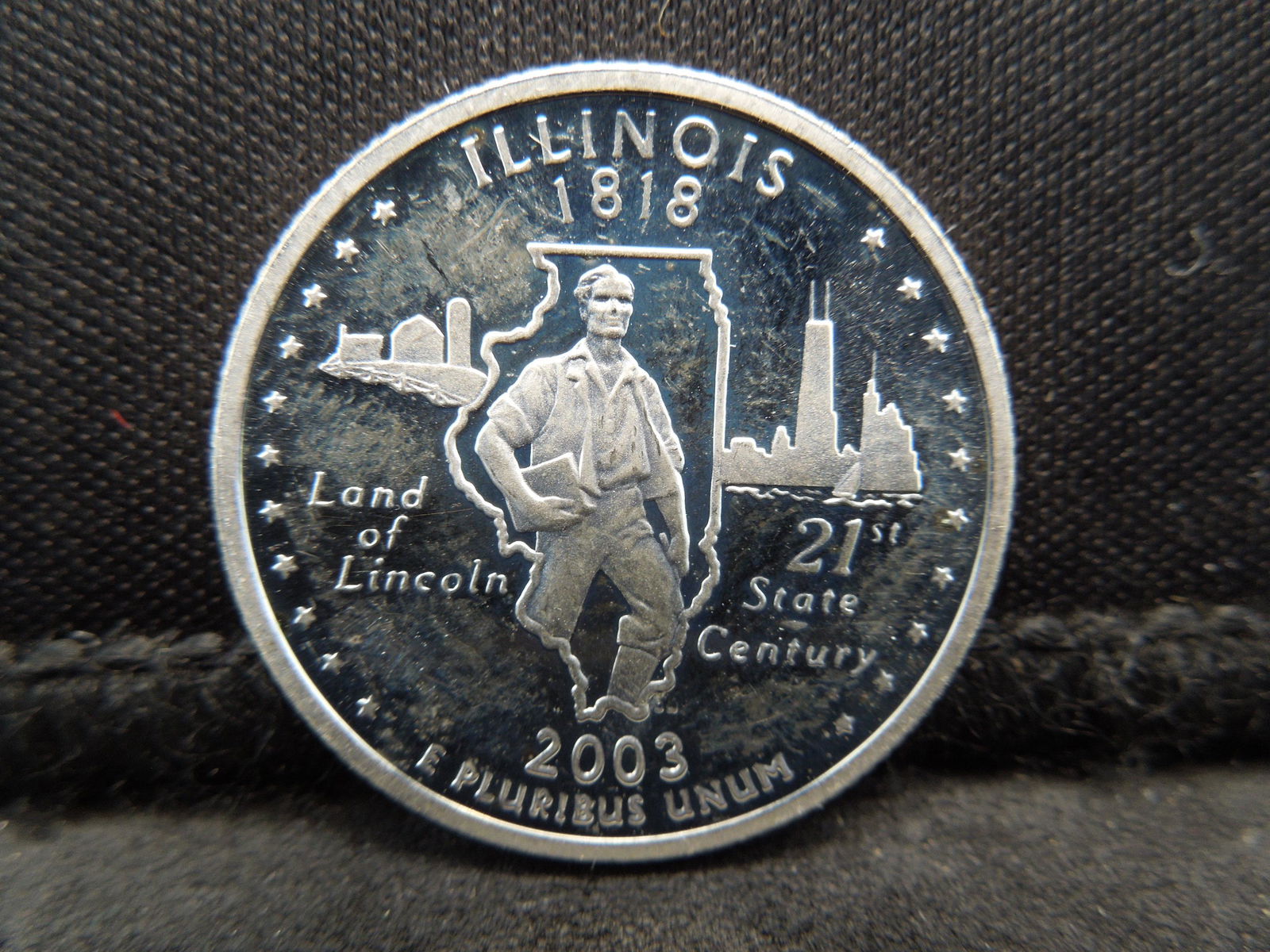 2003 S 90% Silver Illinois Proof Quarter (1 of 2)