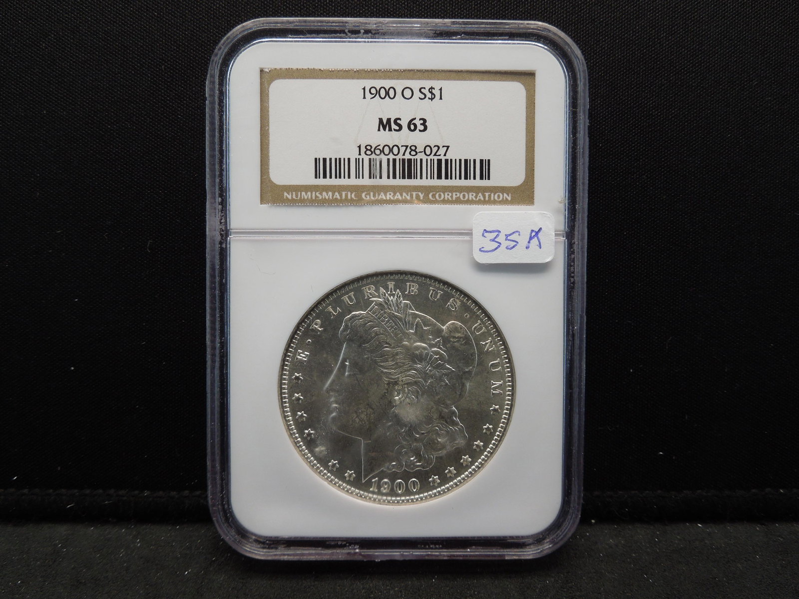 1900-O Morgan Dollar.  Slabbed by NGC (Top Tier Grading (1 of 4)