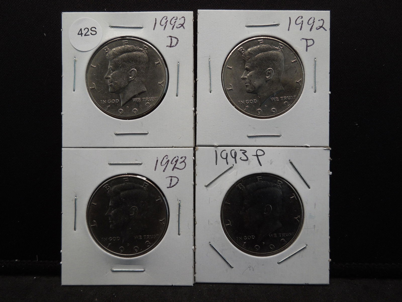 1992 PD, 93 PD Kennedy Half Dollars (1 of 5)