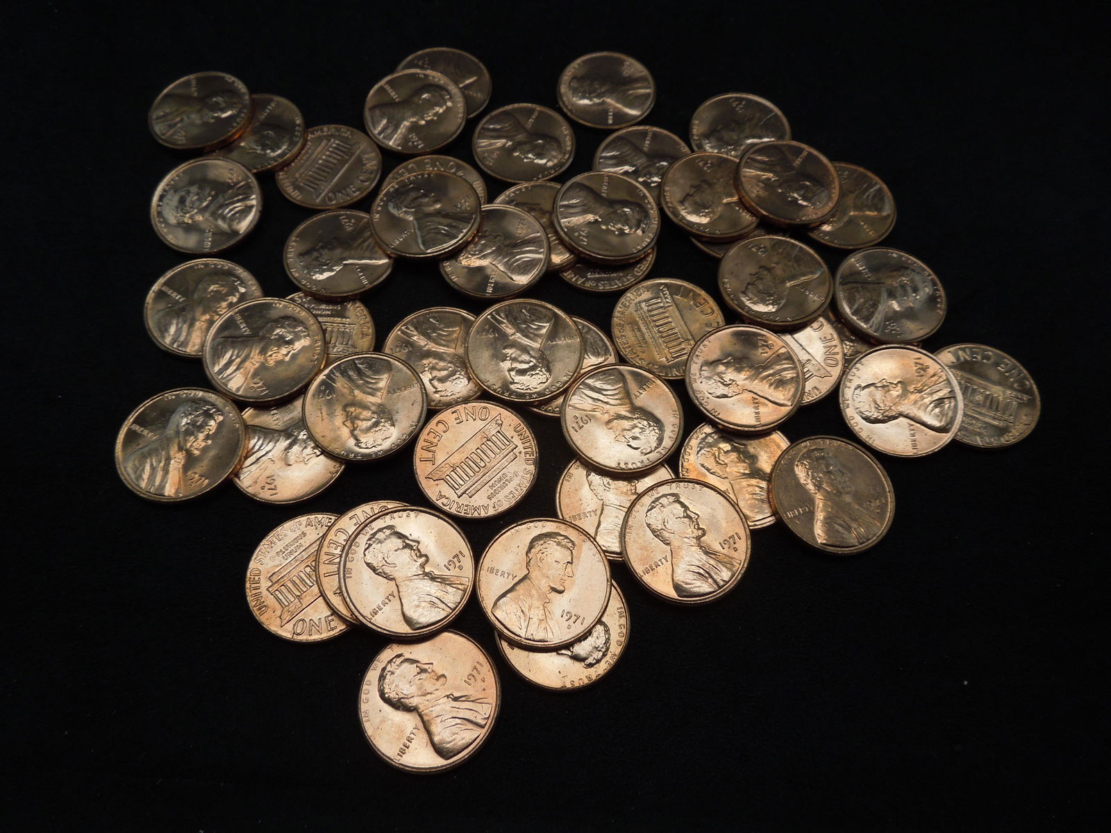 (2) Rolls Memorial Cents.  1971-D and 1979.  Red BU. (1 of 7)