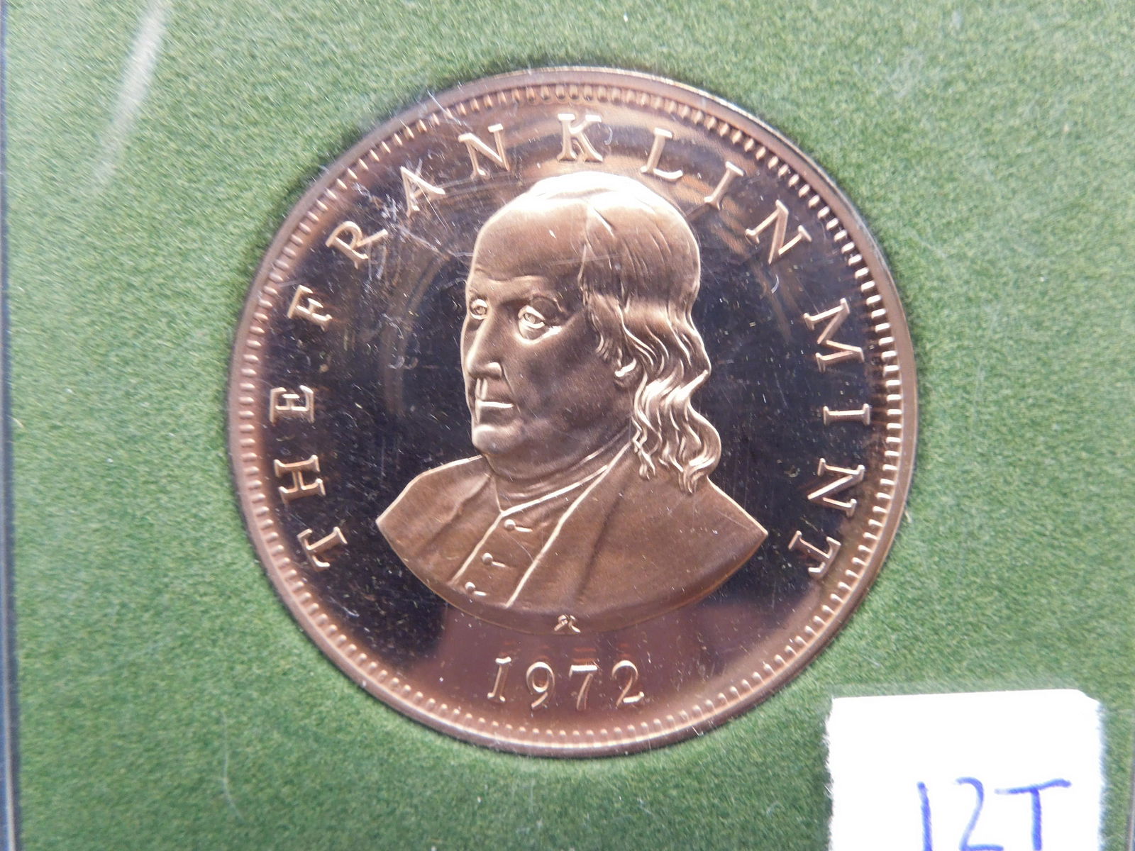 1972 Ben Franklin Bronze Proof Medal (1 of 4)