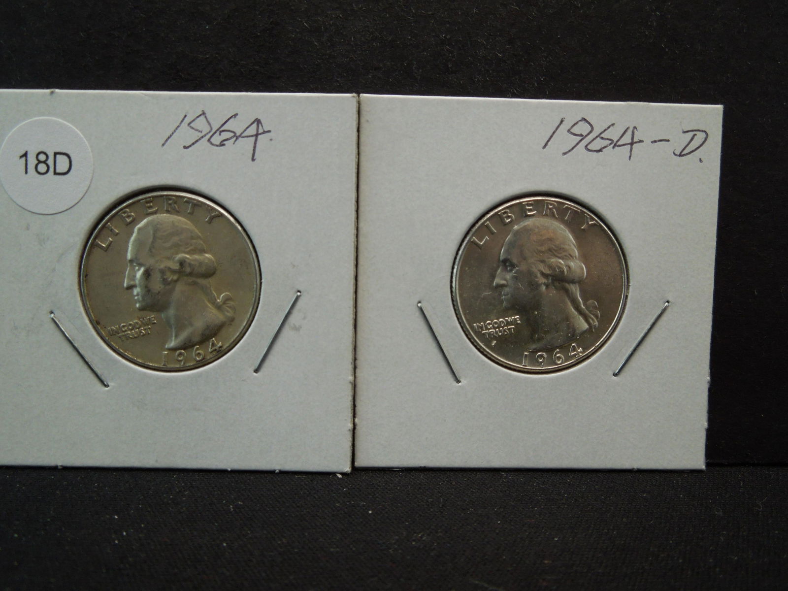 1964 PD Washington Quarters (1 of 5)