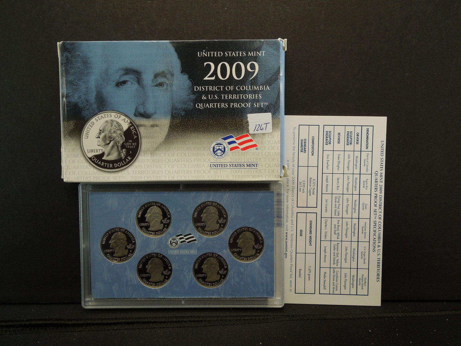 2009 D.C. & Territories Quarters Proof Set (1 of 4)