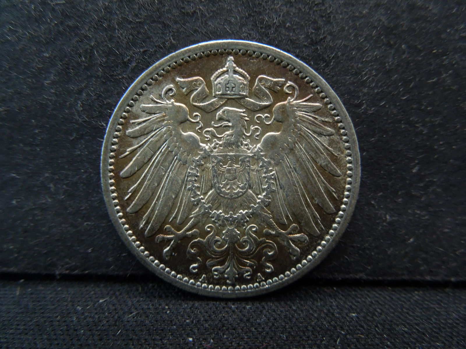 Germany 1909A (90% Silver) Uncirculated Mark 1 Coin (1 of 3)