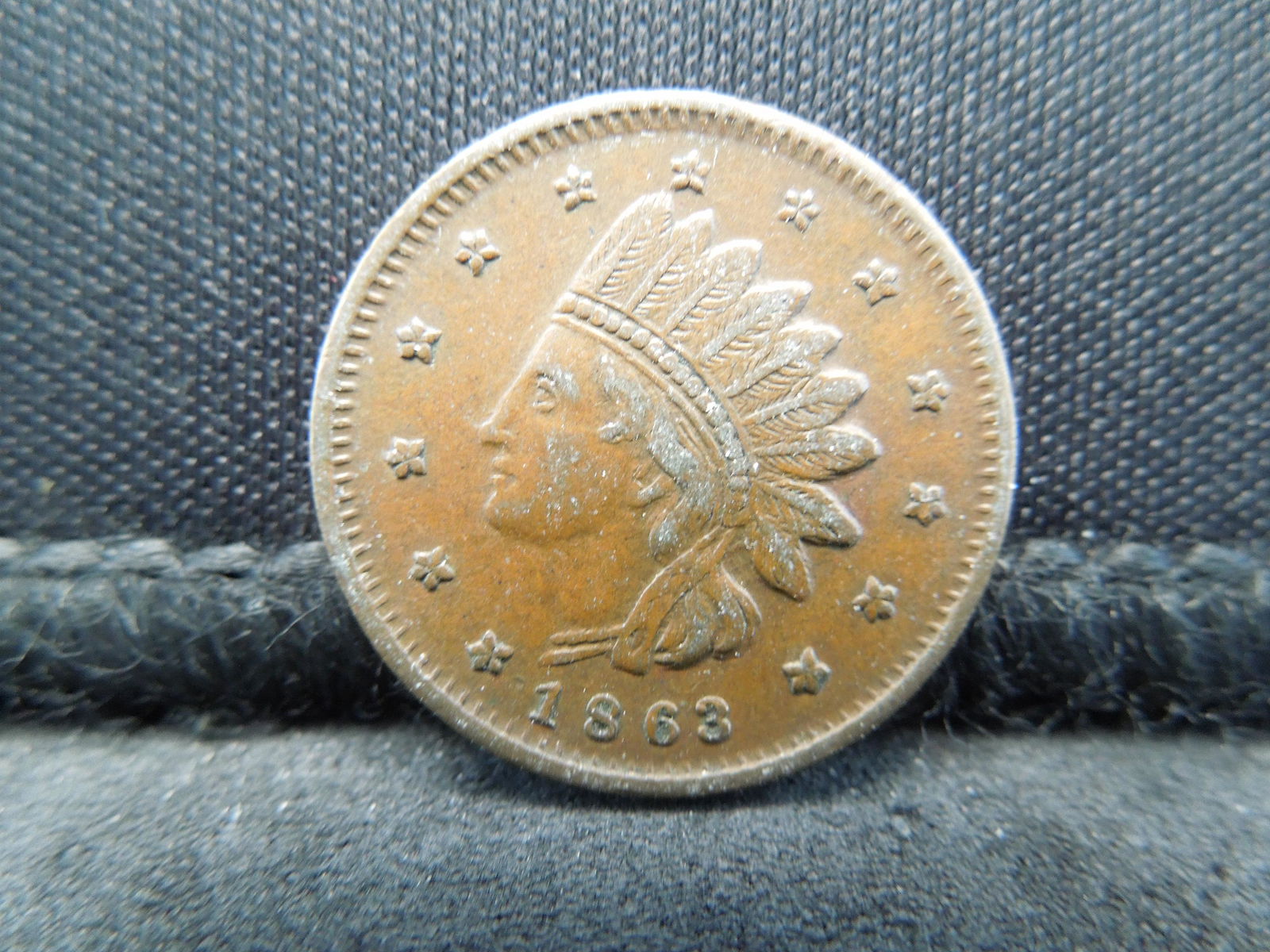1863 Civil War Token Not One Cent (1 of 2)