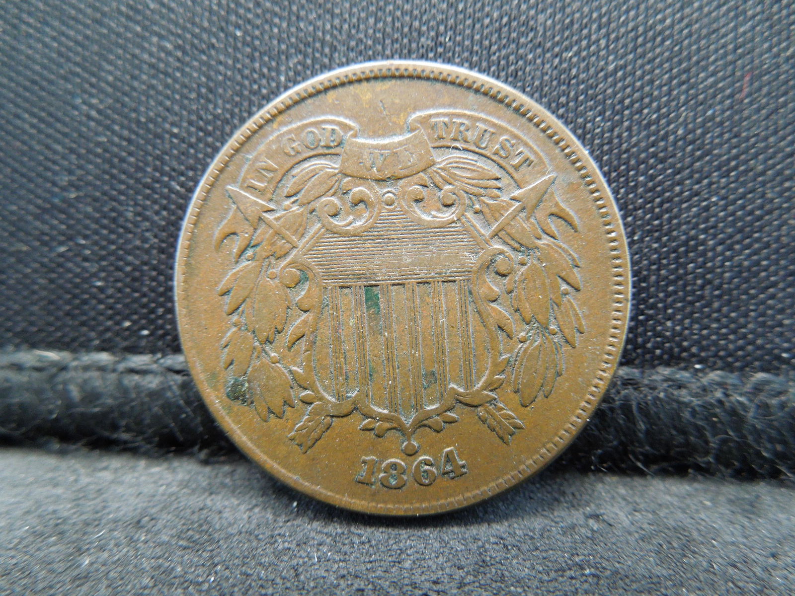 1864 Two Cent Piece Great Details Civil War Date (1 of 2)