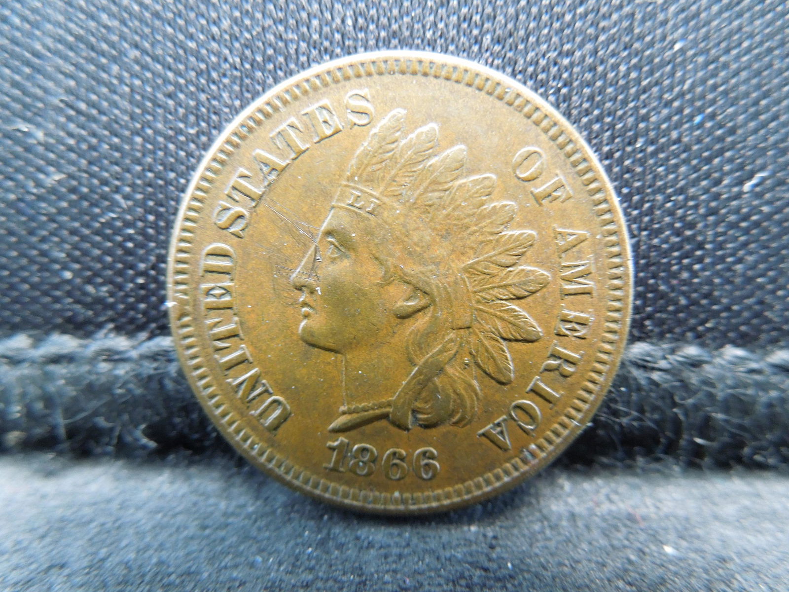 1866 Indian Head Cent Higher Grade (1 of 2)