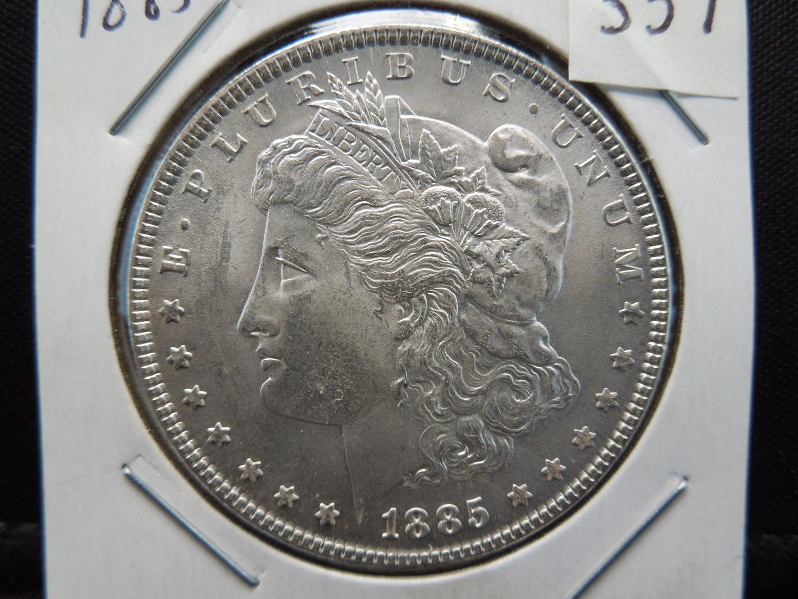 1885 Morgan Dollar Crisp BU White (1 of 3)
