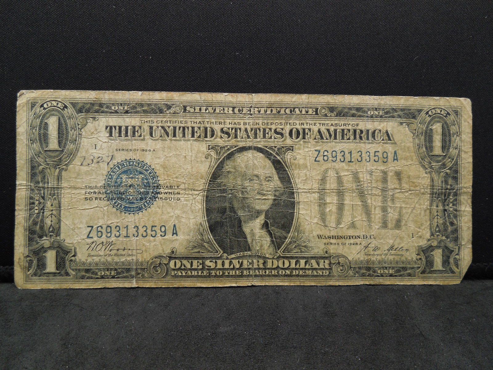 1928 $1.00 Silver Certificate Funny back (1 of 3)