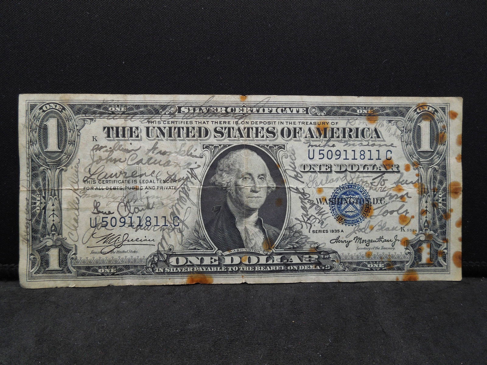 1935 $1.00 Short Snorter Note (1 of 4)