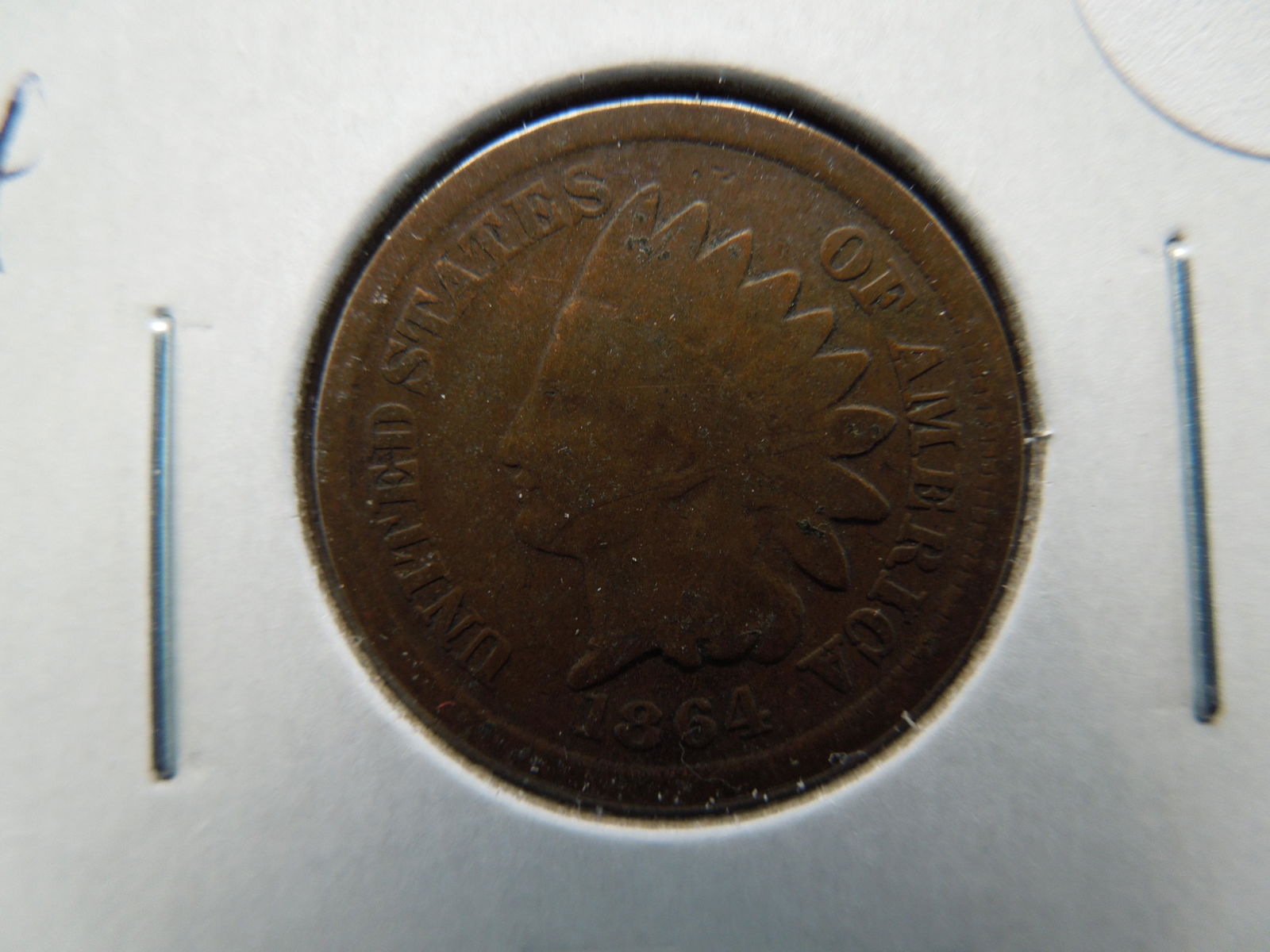 1864 Indian 1c.  Good (1 of 3)