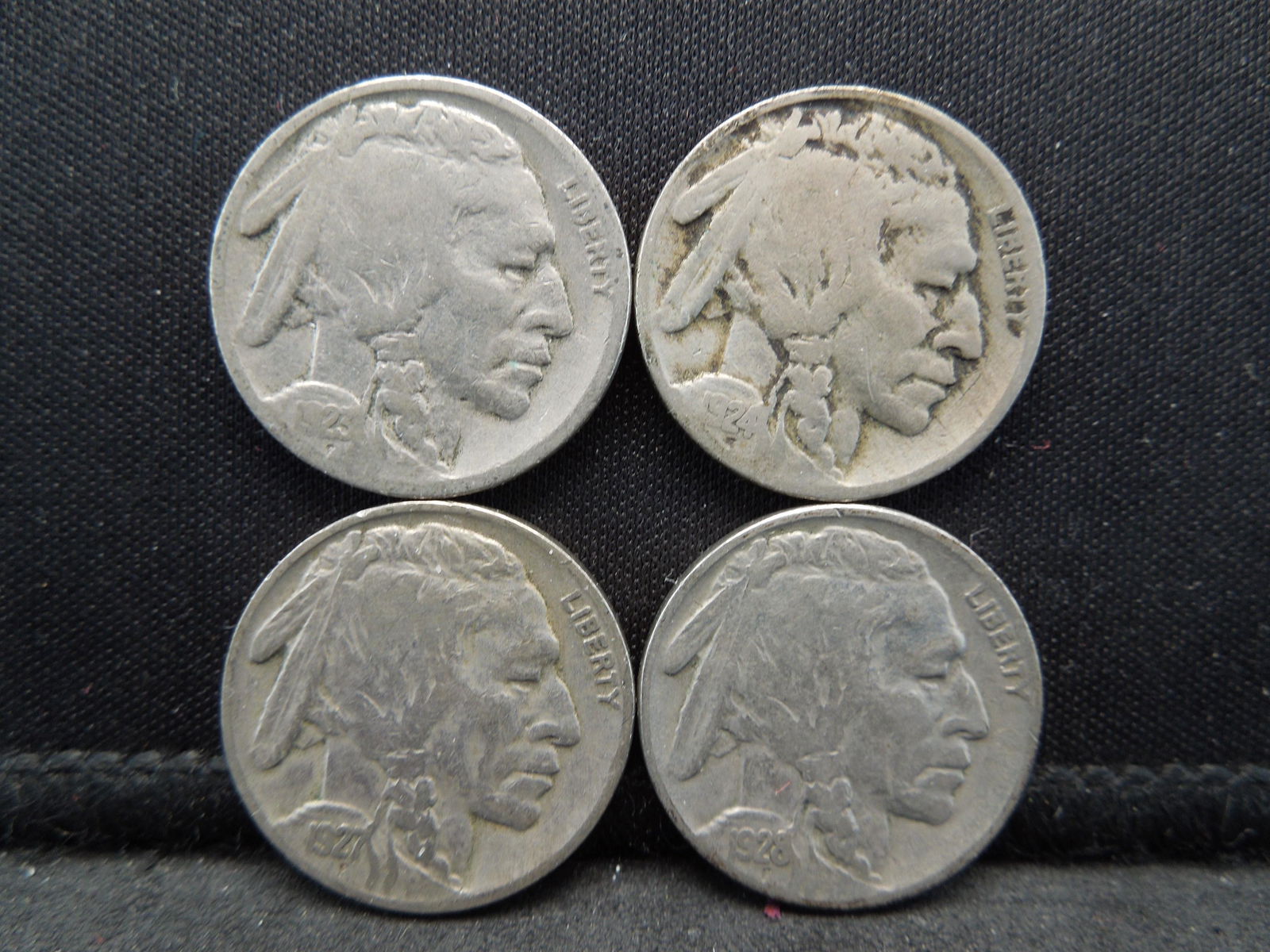 1923 1924 1927 1928 Full Date Buffalo Nickels. (1 of 2)