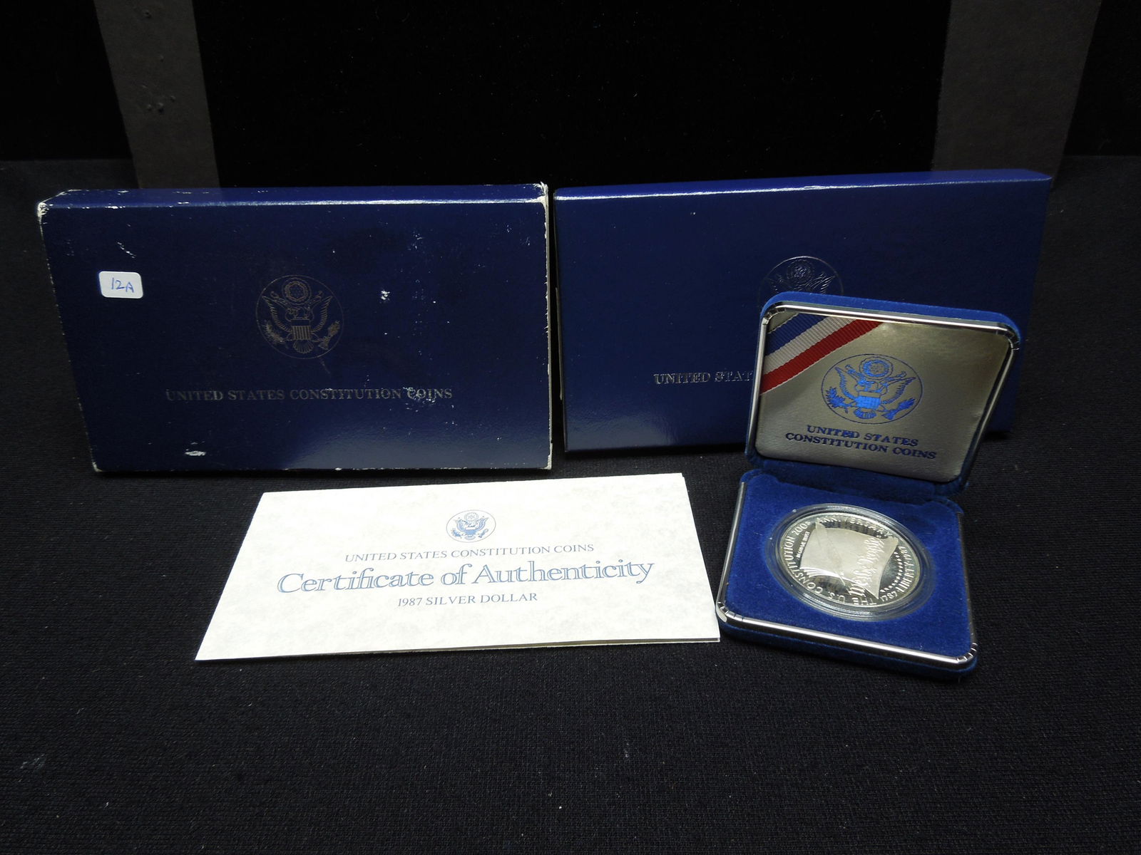 1987-S Constitution Commemorative Silver Dollar.   GEM (1 of 4)